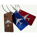 Airplane Shaped Metal Luggage Tag